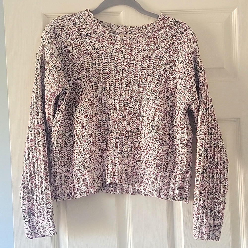 Hippie Rose Cropped Sweater. SMALL